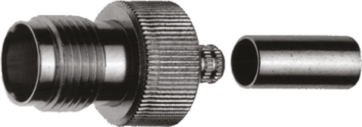 Telegartner TNC Series Cable Female TNC, 50 Ω, Straight Body Crimp