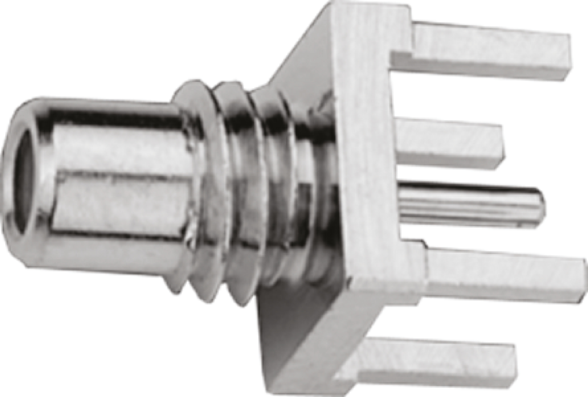Telegartner SMC Series Through Hole Male SMC, 50 Ω, Straight Body Solder