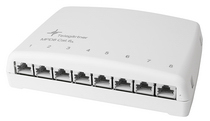 Telegartner MPD6 Cat6a Series 8 Port RJ45 Mini Patch Panel FTP White