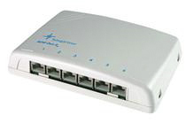 Telegartner MPD6 Cat6a Series 6 Port RJ45 Mini Patch Panel STP White