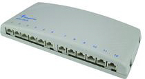 Telegartner MPD6 Cat6a Series 12 Port RJ45 Mini Patch Panel UTP White