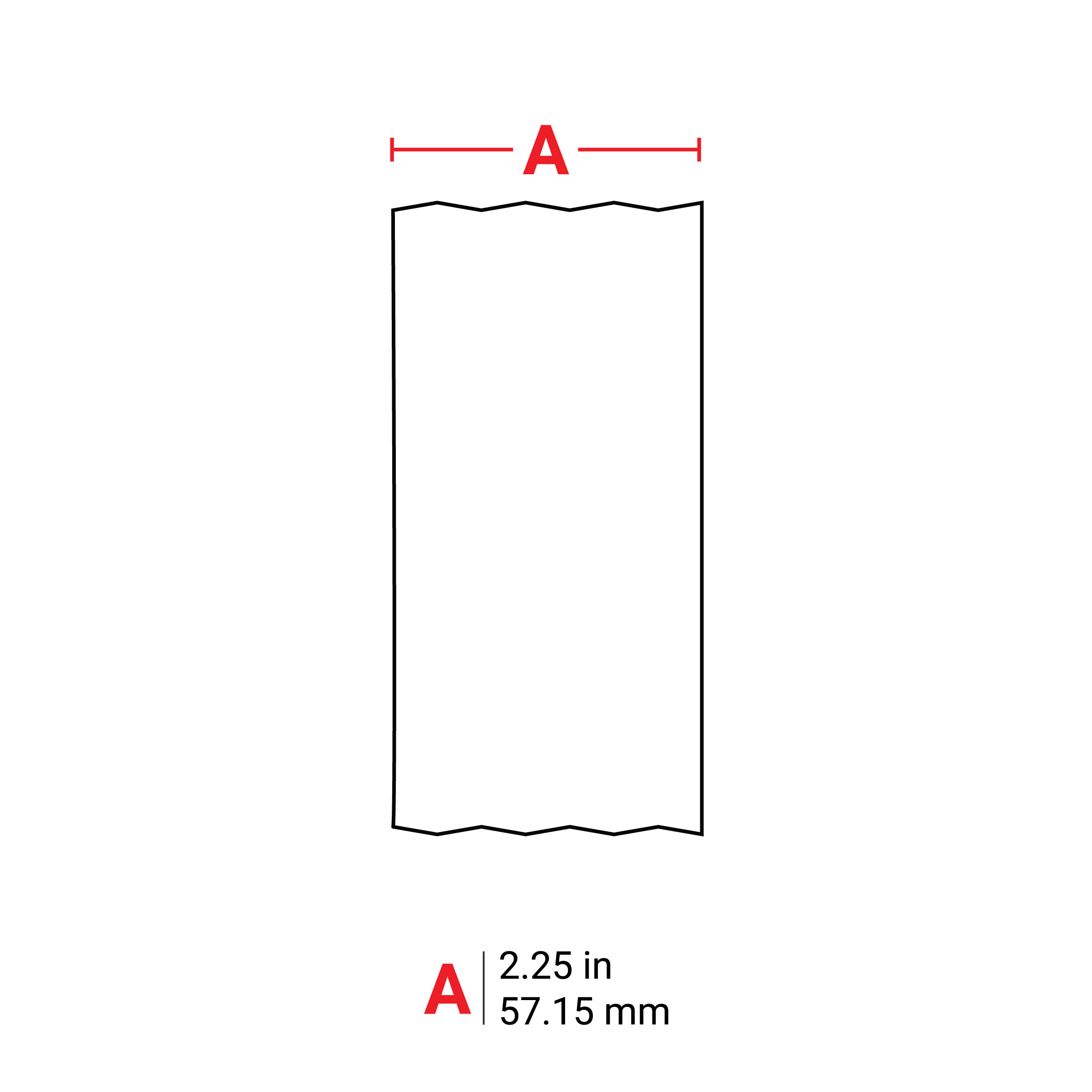 j20c-2250-2595 Brady on White Label Roll, 30.48 m Length, 57.15 mm Width, 57.15 mm Label Width