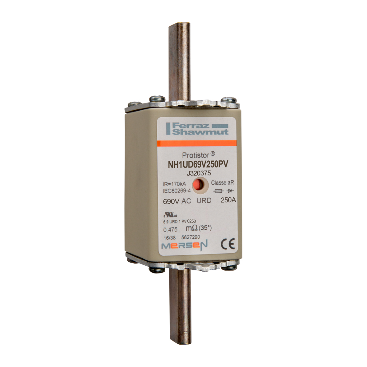 Mersen 250A NH Fuse NH1 690V ac