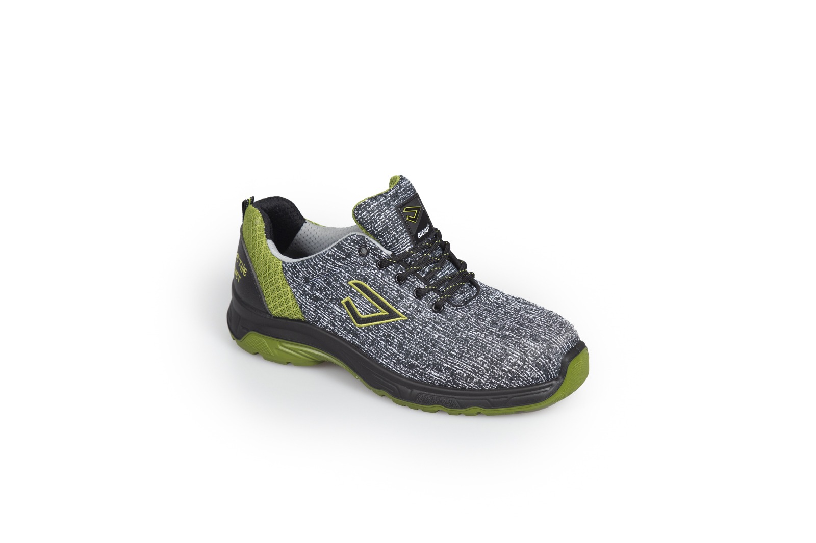 Bicap Eco Grey Unisex Grey Composite Safety Shoes, UK 10.5, EU 45