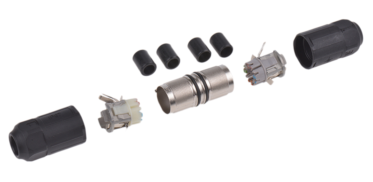 j80060a0000 Telegartner Male/Female Connection Module, VM-Pro 8-8, 8 Way, Screw