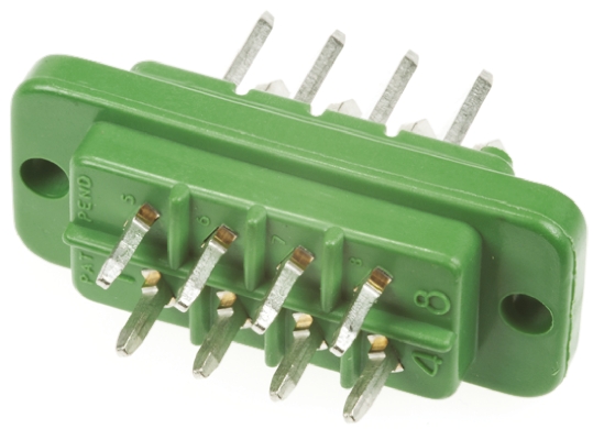 Cinch Automotive Connector Male Green Panel 8 Way Crimp Termination JA778460000E000