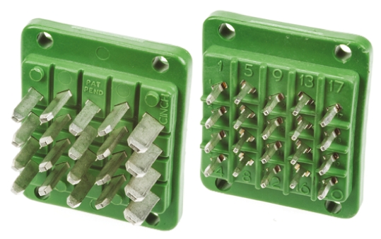 Cinch Automotive Connector Male Green Panel 20 Way Crimp Termination JA778500000E000