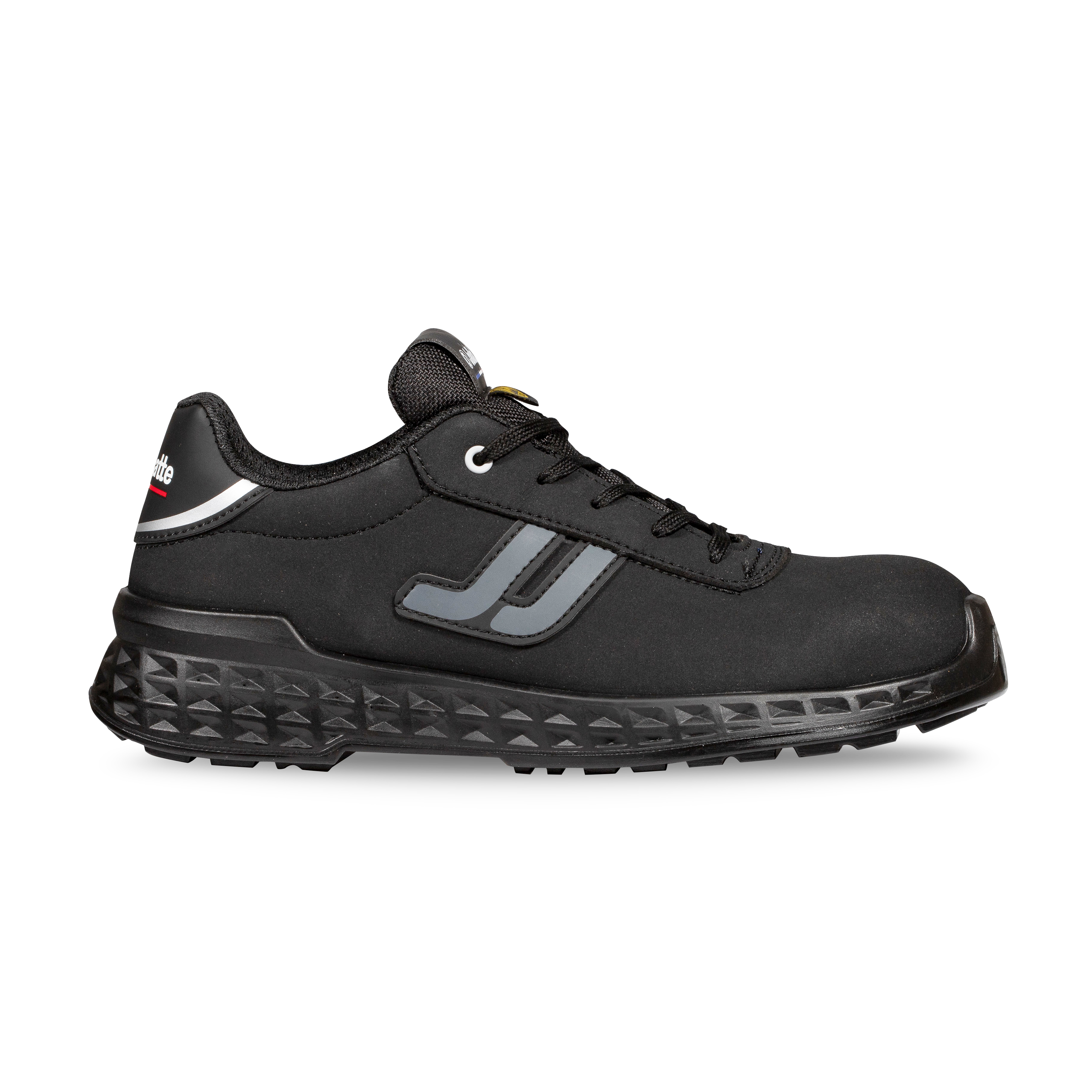 Jallatte JVJV202 Unisex Black Aluminium Safety Shoes, UK 7.5, EU 41