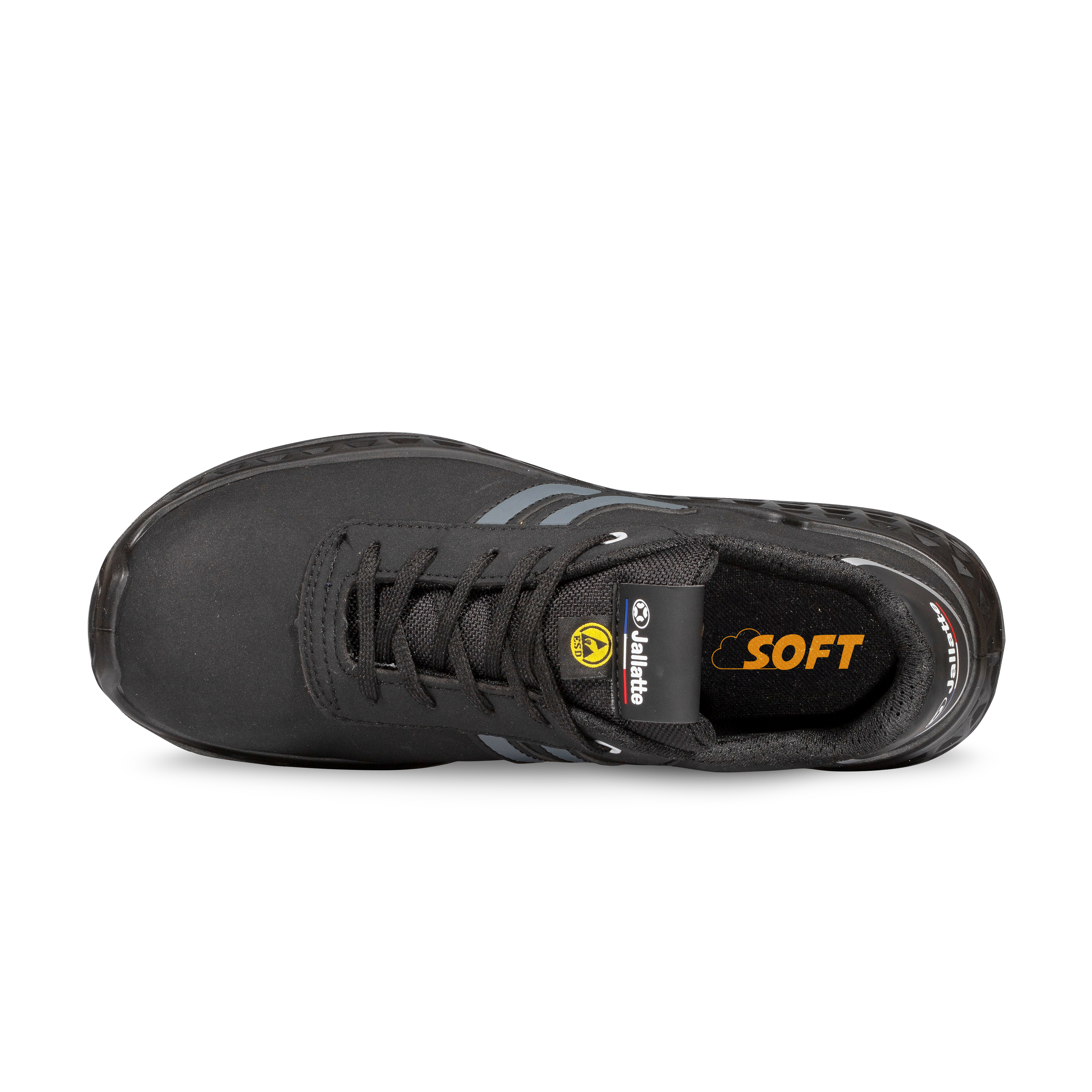 jalwing-jvjv202-48 Jallatte JVJV202 Unisex Black Aluminium Safety Shoes, UK 13, EU 48