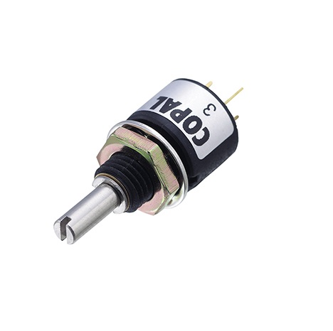 Nidec Components JC10 10 kΩ Rotary Potentiometer 1-Turns 1-Gang, JC10-000-202N