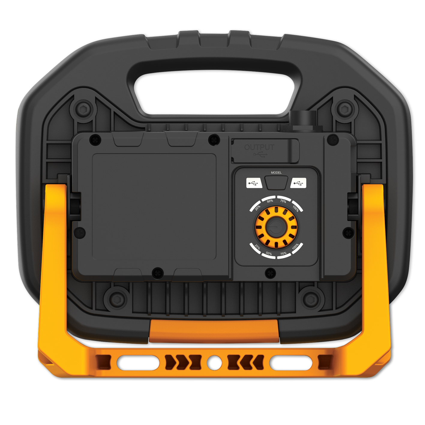 jcb-rs-tuffdualkit JCB Rechargeable LED Floodlight Work Light, 2500 lm, 3-Pin (Global), Type C - EU Plug, 110V, 240 V, IP65