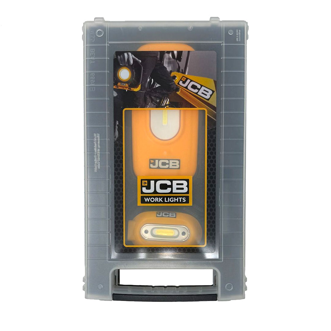 JCB Rechargeable LED Lighting Kit Work Light, 300 lm, USB Type C Plug, 3.7V, IP44, IP65