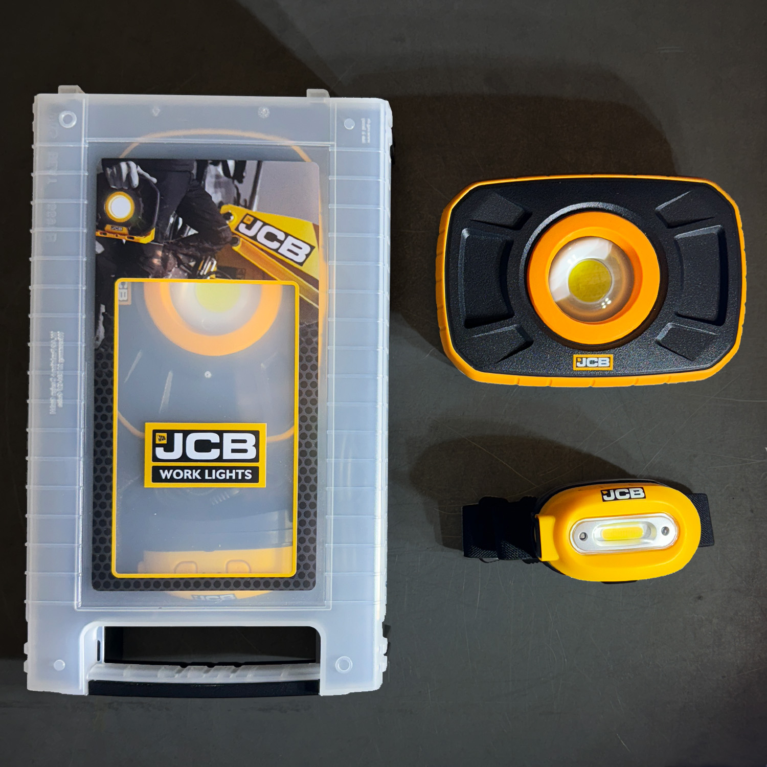 jcb-rs-xtra260-tuffone-kit JCB Rechargeable LED Lighting Kit Work Light, 1500 lm, USB Type C Plug, IP44, IP68