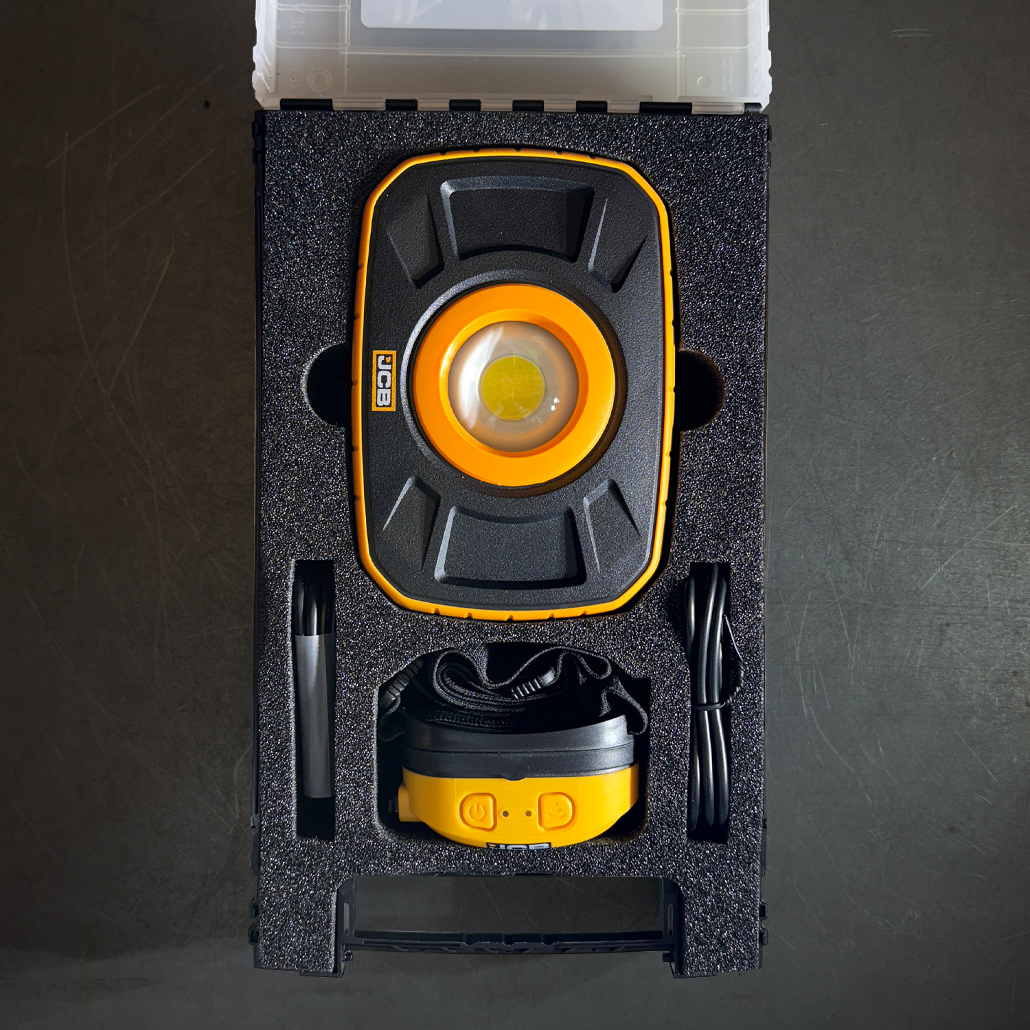 jcb-rs-xtra260-tuffone-kit JCB Rechargeable LED Lighting Kit Work Light, 1500 lm, USB Type C Plug, IP44, IP68