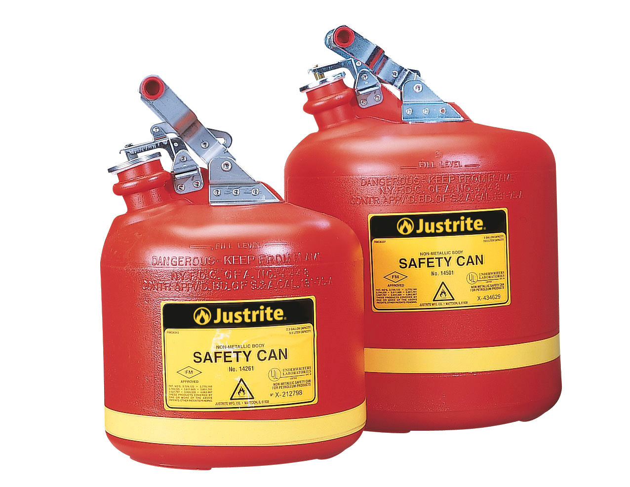 Justrite Polyethylene Safety Can, 9L