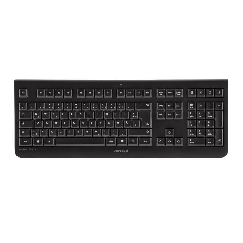 jd-0710gb-2 Cherry CHERRY DW 300 Wireless Wireless Standard Keyboard, QWERTY (UK), Black