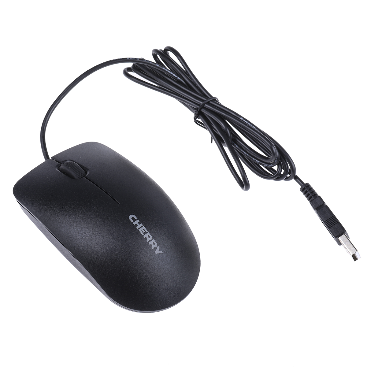 jd-0800gb-2 Cherry DC 2000 Wired Standard Keyboard & Mouse Set, QWERTY (UK), Black