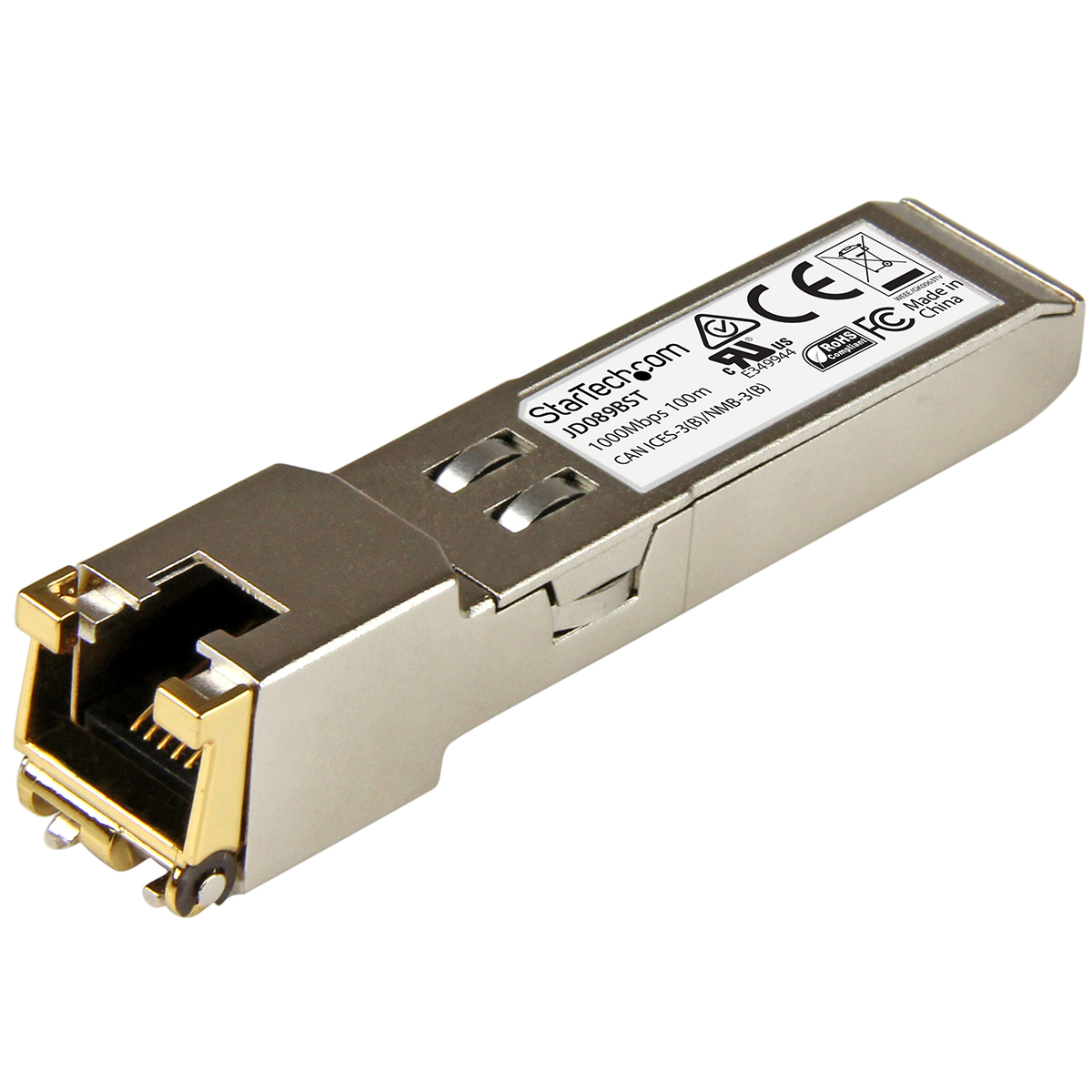 StarTech.com RJ45  Copper  Transceiver Module, Full Duplex, 1000Mbps
