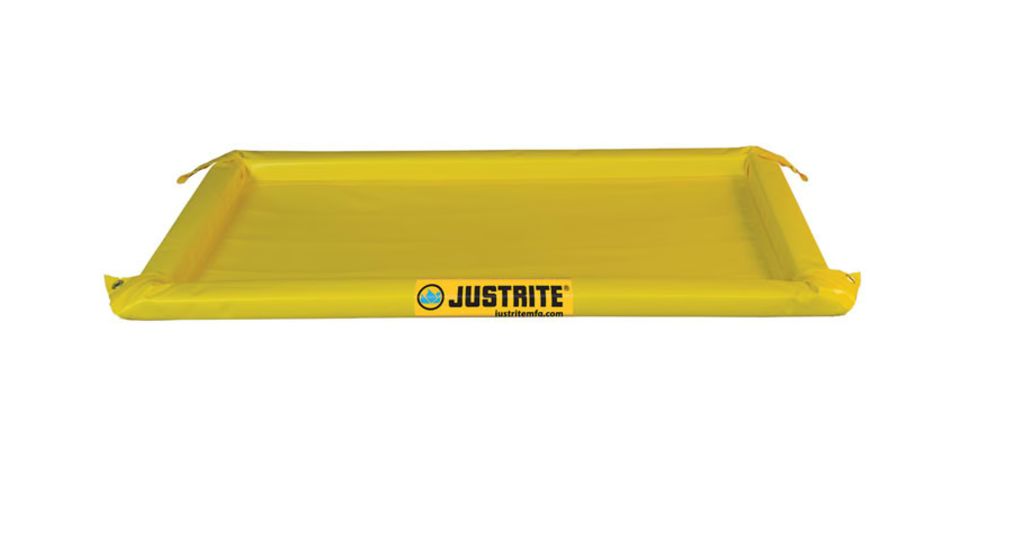 Justrite Spill Control Equipment Spill Berm Polyvinyl Chloride Coated Fabric 38 L for Spill Control