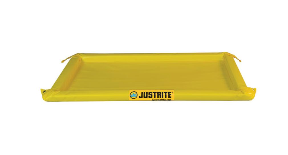 Justrite Spill Control Equipment Drum Tray Polyvinyl Chloride Coated Fabric 151 L for Spill Control