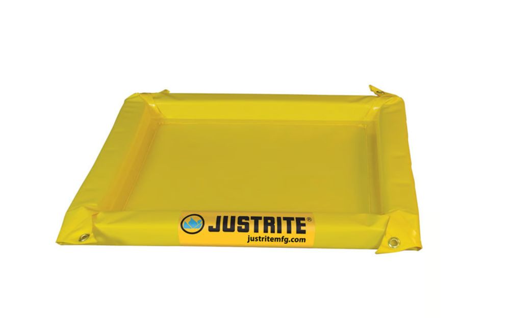 Justrite Spill Control Equipment Drum Tray Polyvinyl Chloride Coated Fabric 167 L for Spill Control