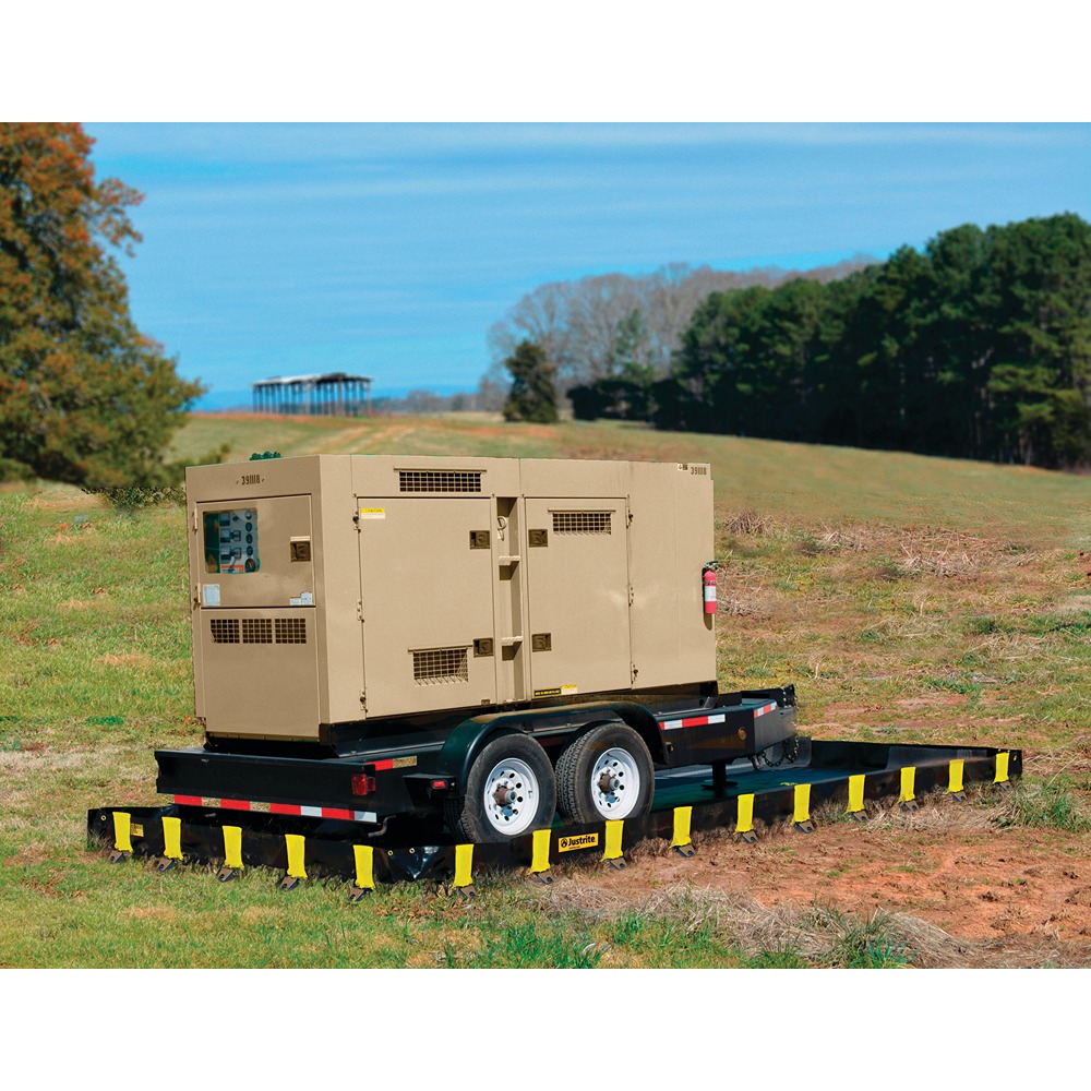 jen28504bl Justrite Spill Control Equipment Flexible Spill Containment Polyvinyl Chloride Coated Fabric 9501 L for Spill Control