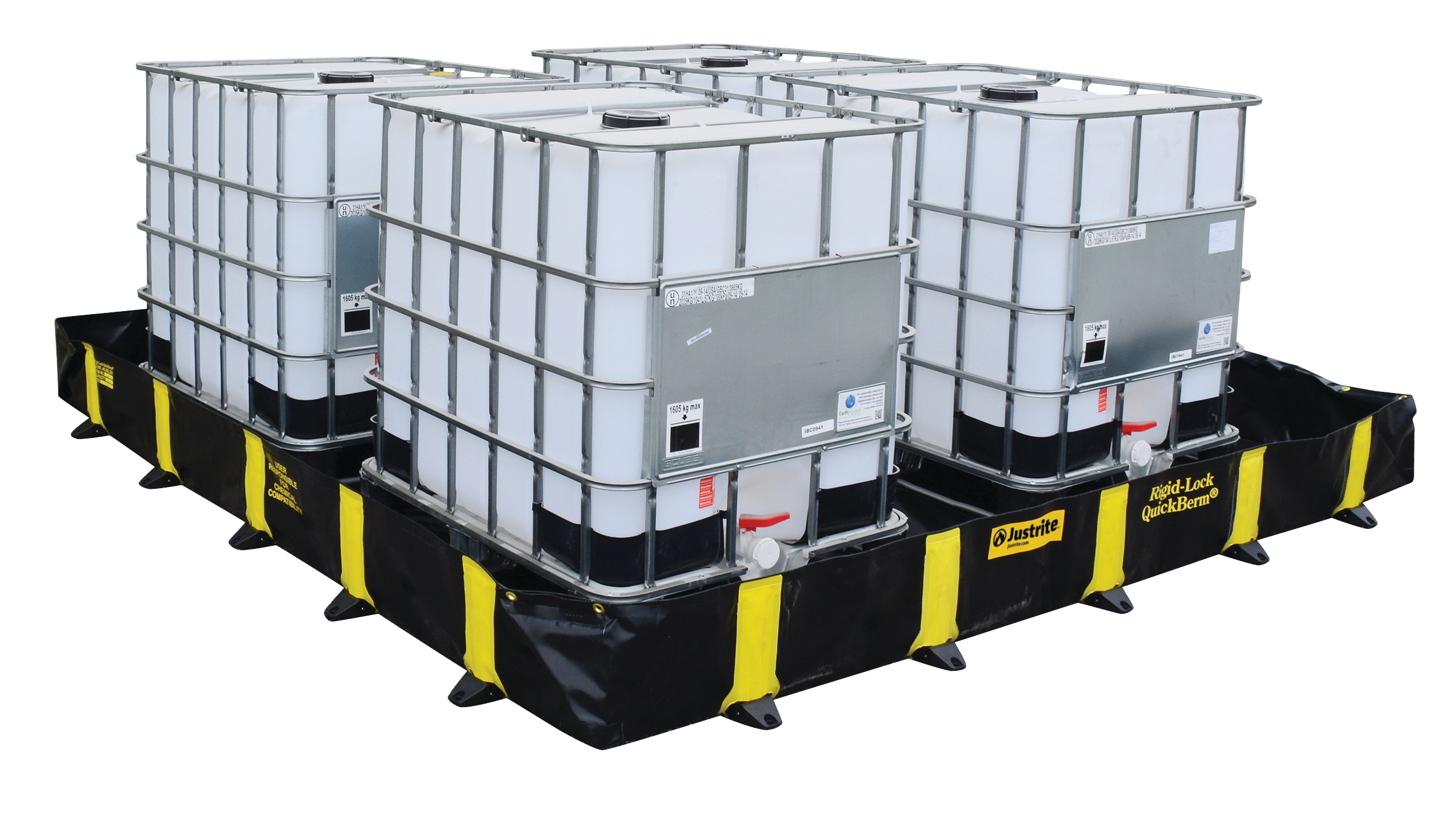 jen28512bl Justrite Spill Control Spill Containment for Drums Polyvinyl Chloride 662 L for Chemical