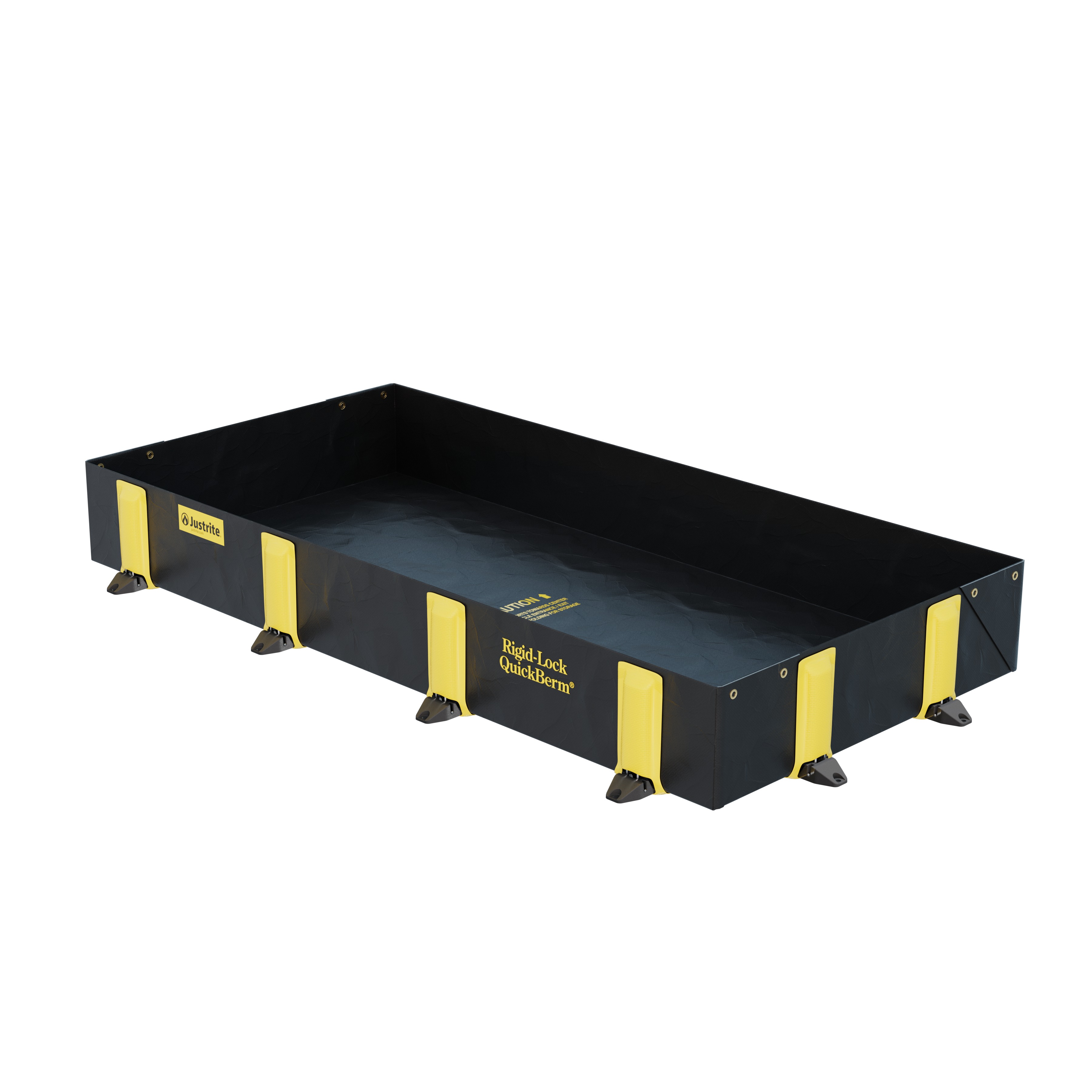 jen28514bl Justrite Polyvinyl Chloride Spill Berm for Spill Control 890 L