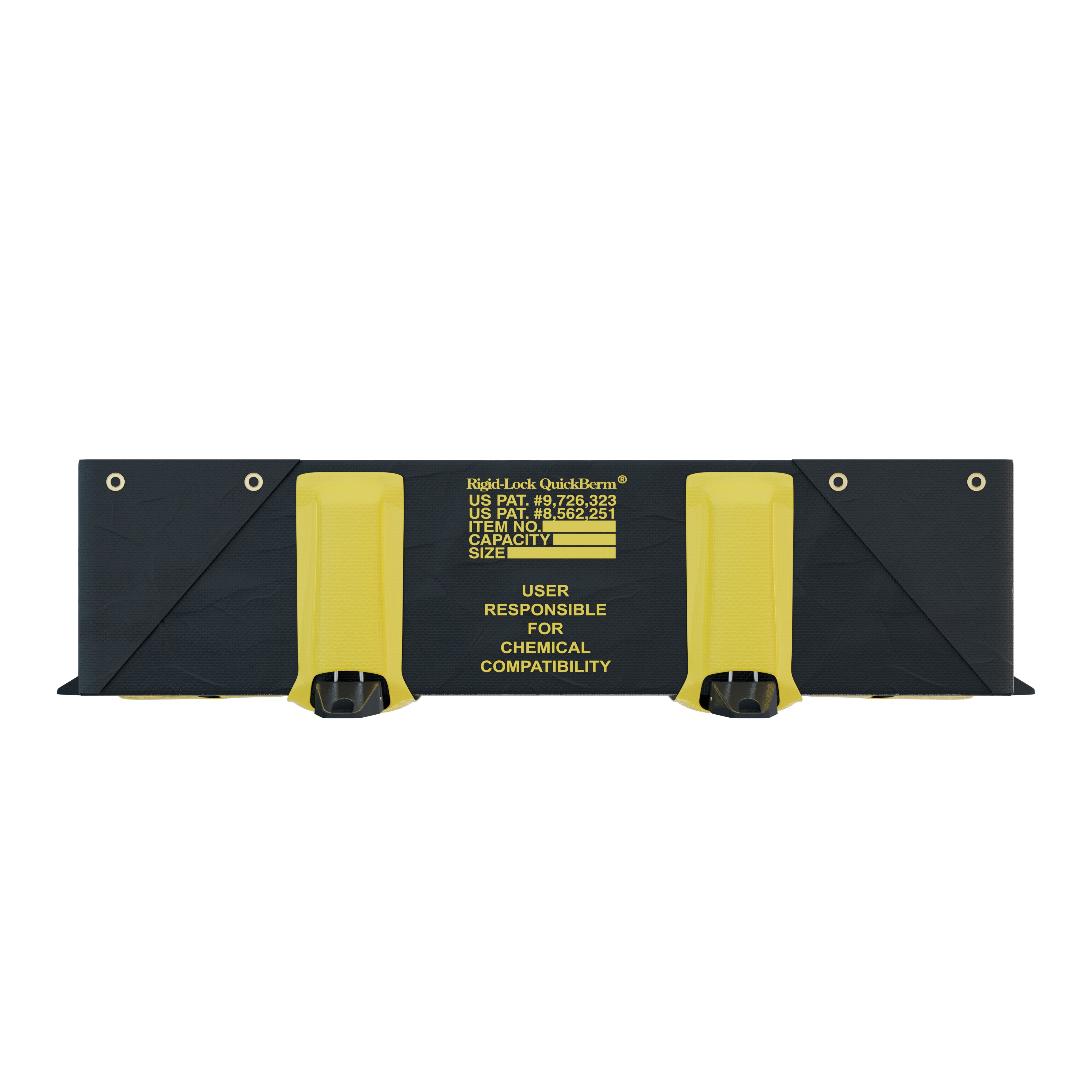 jen28514bl Justrite Polyvinyl Chloride Spill Berm for Spill Control 890 L