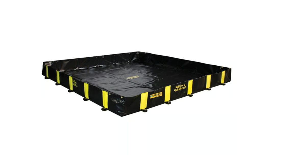 Justrite Polyvinyl Chloride Coated Fabric Spill Berm for Spill Control 1075 g