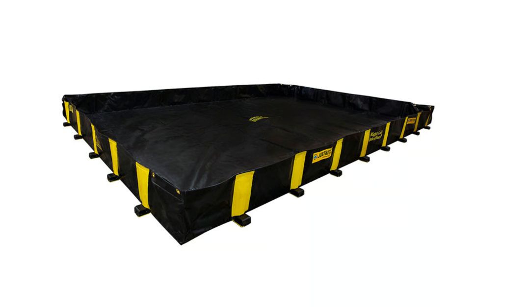 Justrite Polyvinyl Chloride Coated Fabric Rigid-Lock QuickBerm for Spill Control 1910 gal