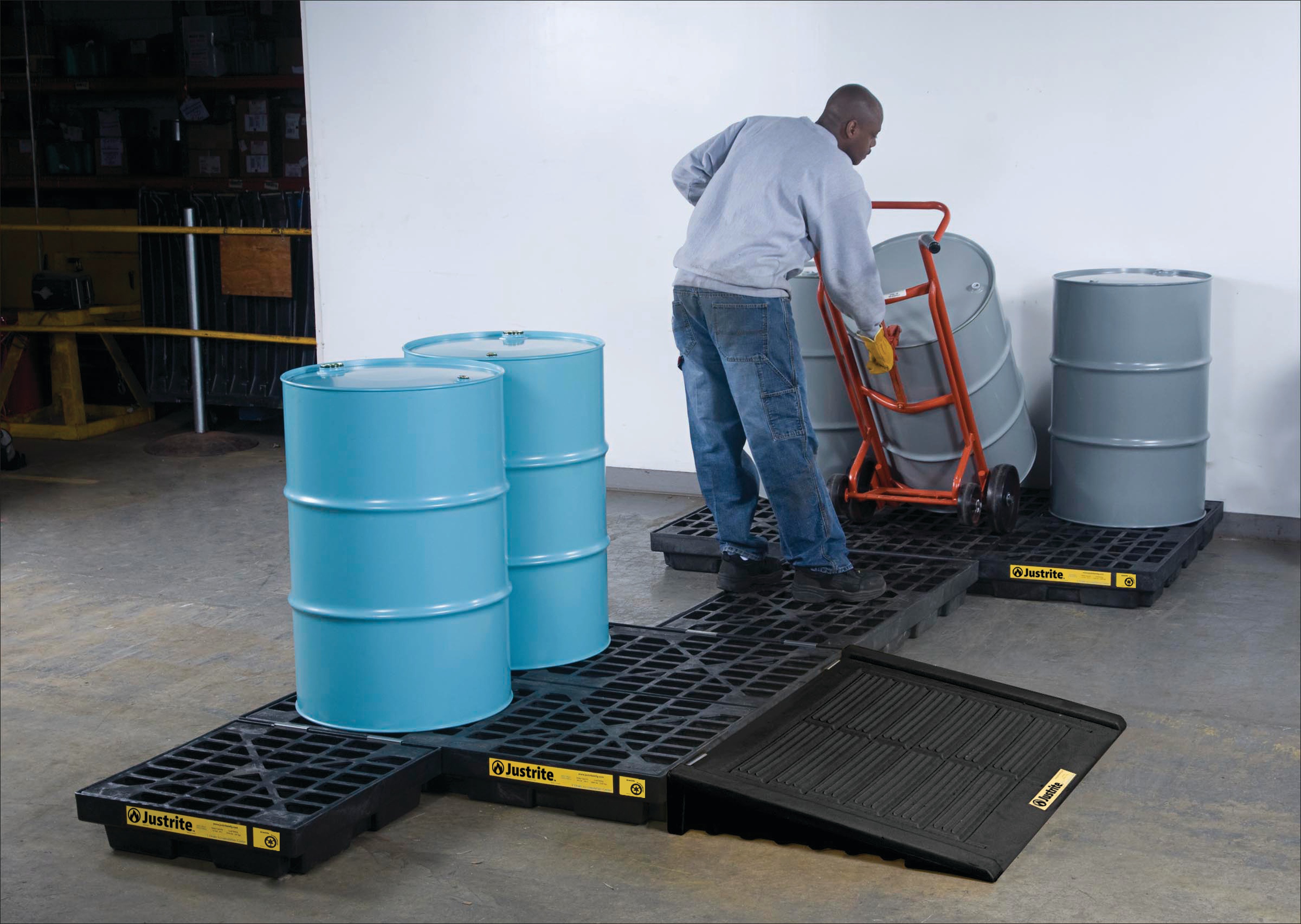 Justrite Spill Control Equipment Collection Device Polyethylene 45 L for Spill Control