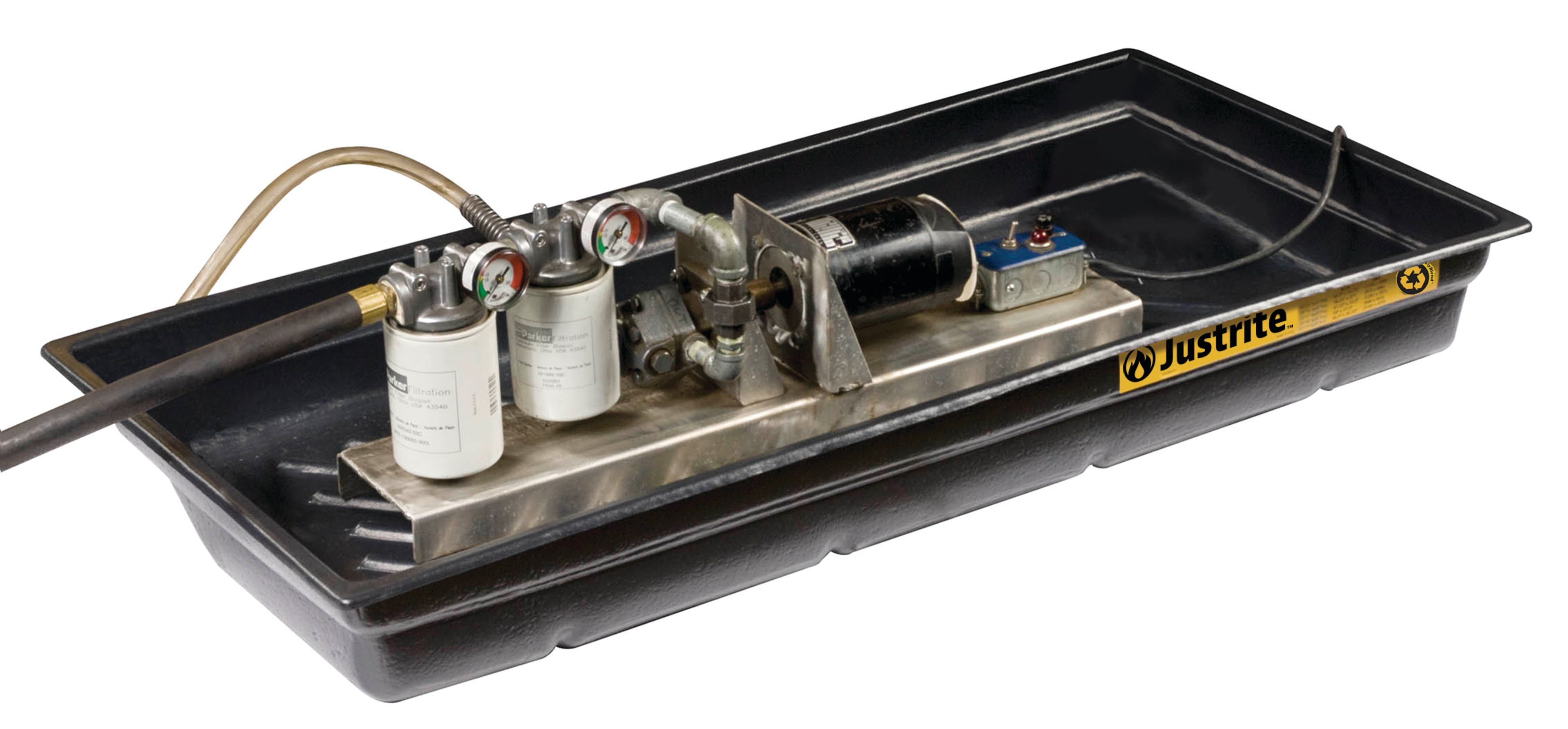 Justrite Spill Control Equipment Collection Tray Polyethylene 76 L for Spill Control