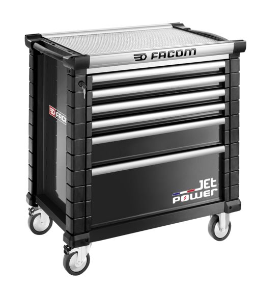 Facom 6 Drawer Wheeled Roller Cabinet, Steel