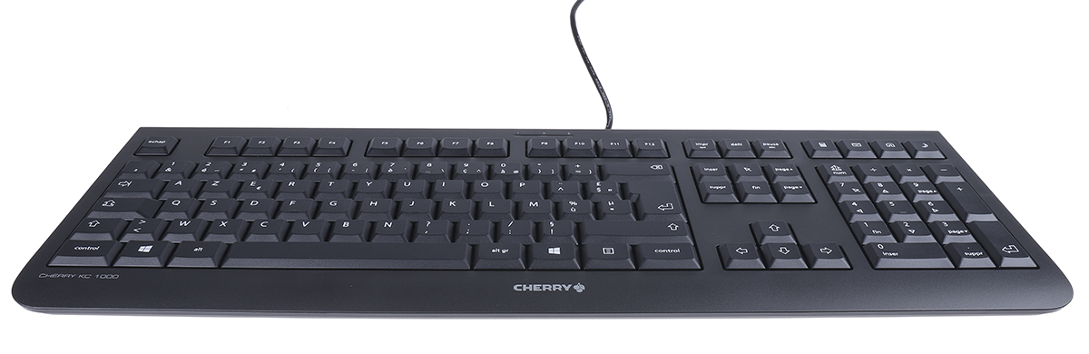 jk-0800fr-2 Cherry Wired USB Standard Keyboard, AZERTY, Black