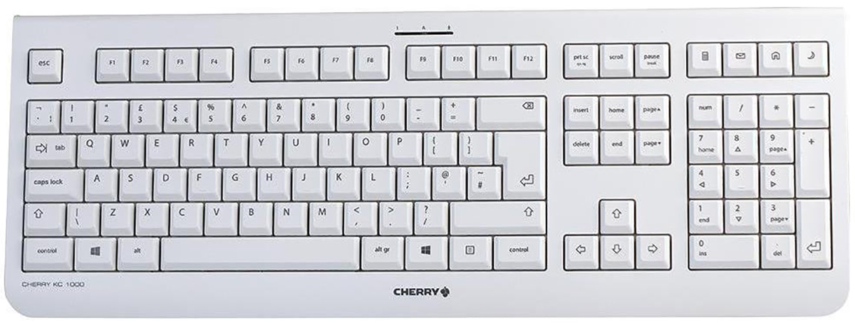 Cherry JK-0800GB-0 Wired USB Standard Keyboard, QWERTY (UK), Grey