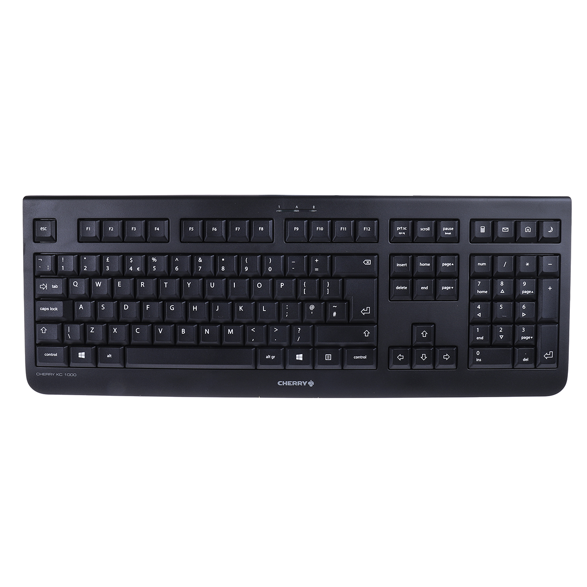 Cherry Wired USB Standard Keyboard, QWERTY (UK), Black