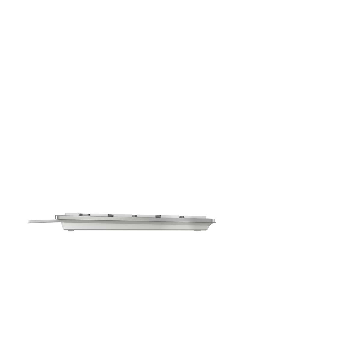 jk-1600de-1 Cherry KC 6000 SLIM Wired USB Standard Keyboard, QWERTY, Silver, White