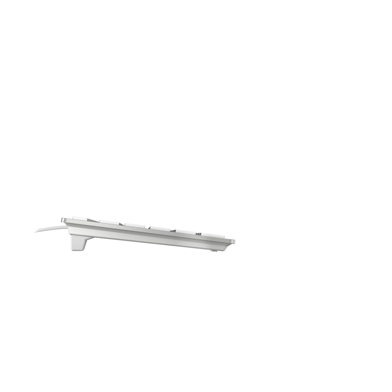 jk-1610de-1 Cherry CHERRY KC 6000 C SLIM Wired USB Mac Keyboard, QWERTZ (German), Silver, White