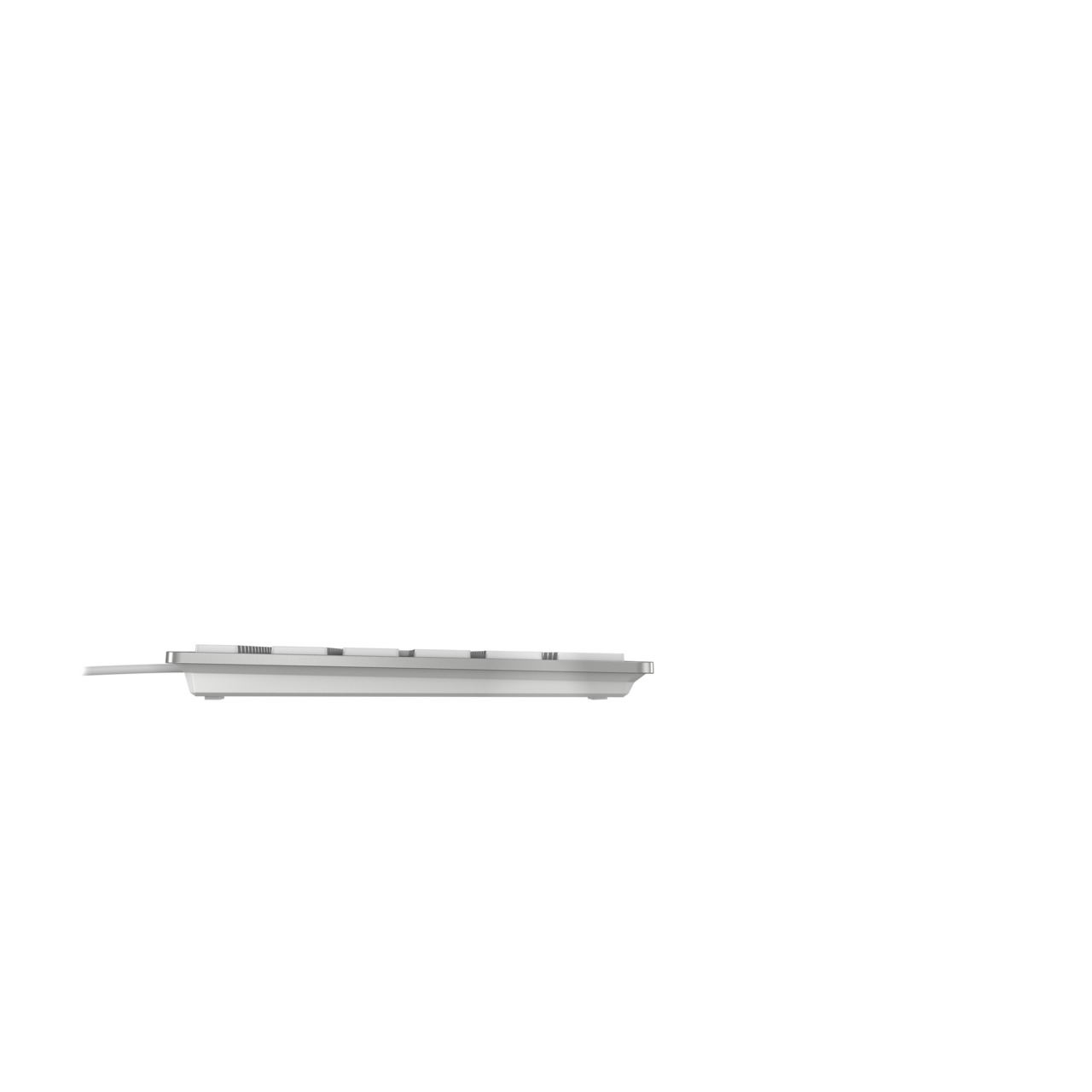 jk-1620de-1 Cherry CHERRY KC 6000 C SLIM Wired USB Mac Keyboard, QWERTZ (German), Silver, White