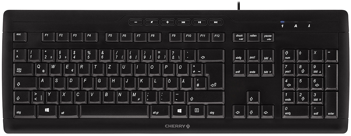 Cherry STREAM keyboard Wired USB Standard Keyboard, AZERTY (France), Black