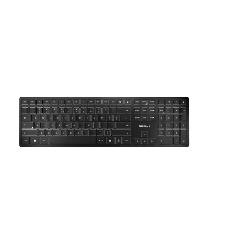 Cherry CHERRY KW 9100 SLIM Wireless USB, Wireless Standard Keyboard, QWERTY (EU), Black