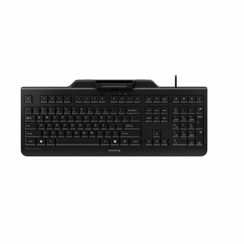 Cherry CHERRY SECURE BOARD 1.0 Wired USB Standard Keyboard, QWERTY (EU), Black