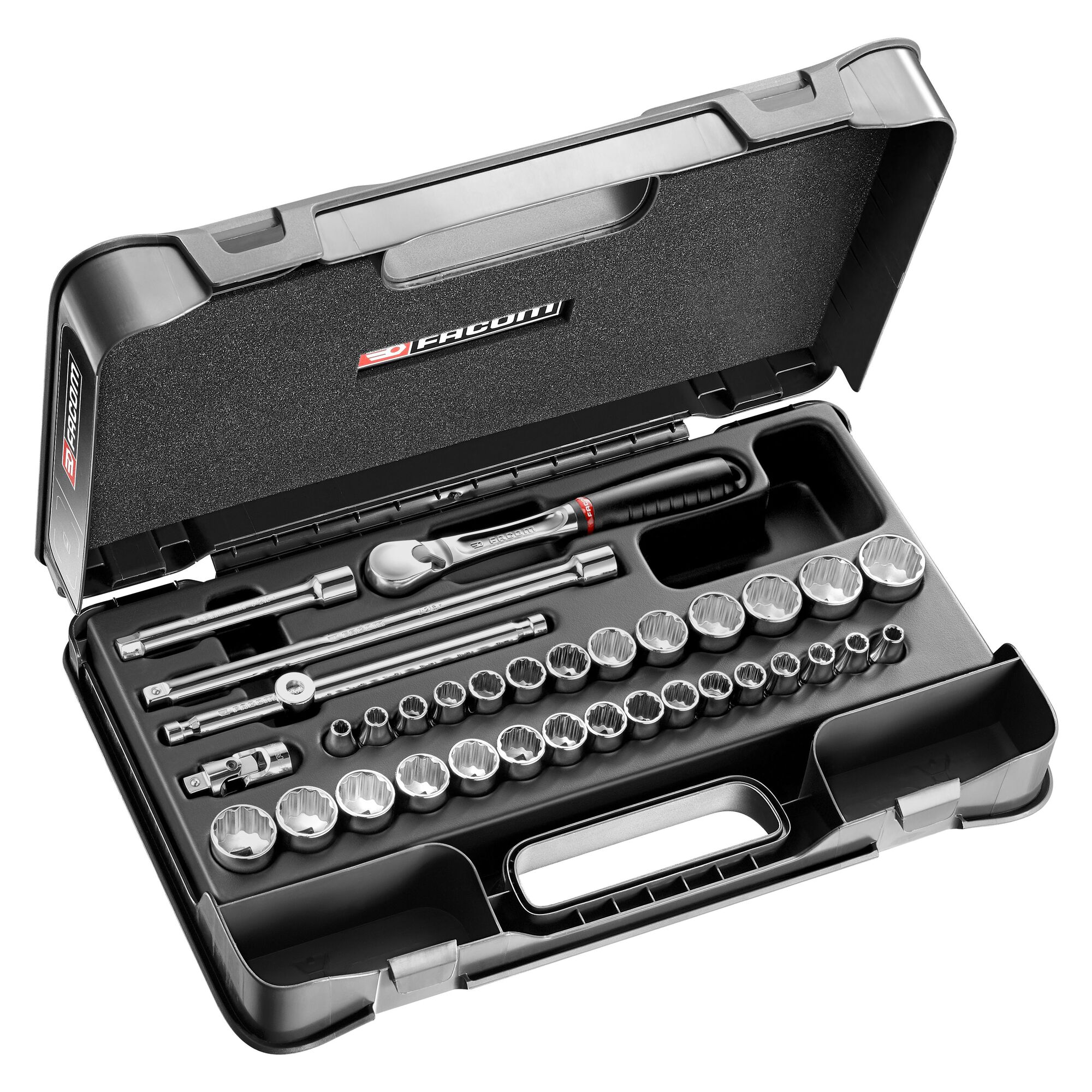 Facom 34-Piece 3/8 in 12 Point Socket Set