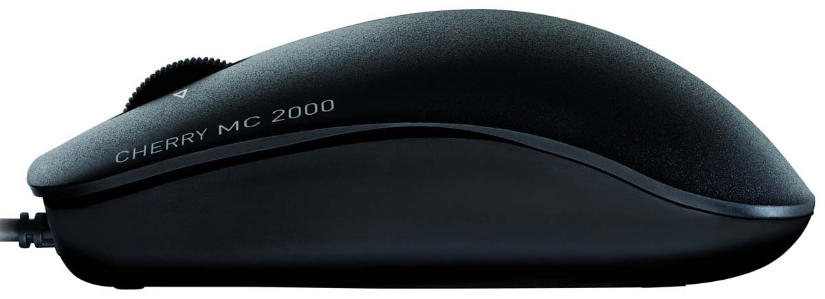 Cherry MC 2000 3 Button Wired Standard Optical Mouse Black