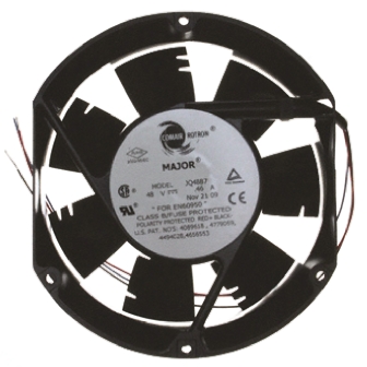 COMAIR ROTRON Major Series Axial Fan, 24V dc, 481 m³/h, 39 W, 1.6 A Max 171.4 mm 150.4mm 50.8 mm
