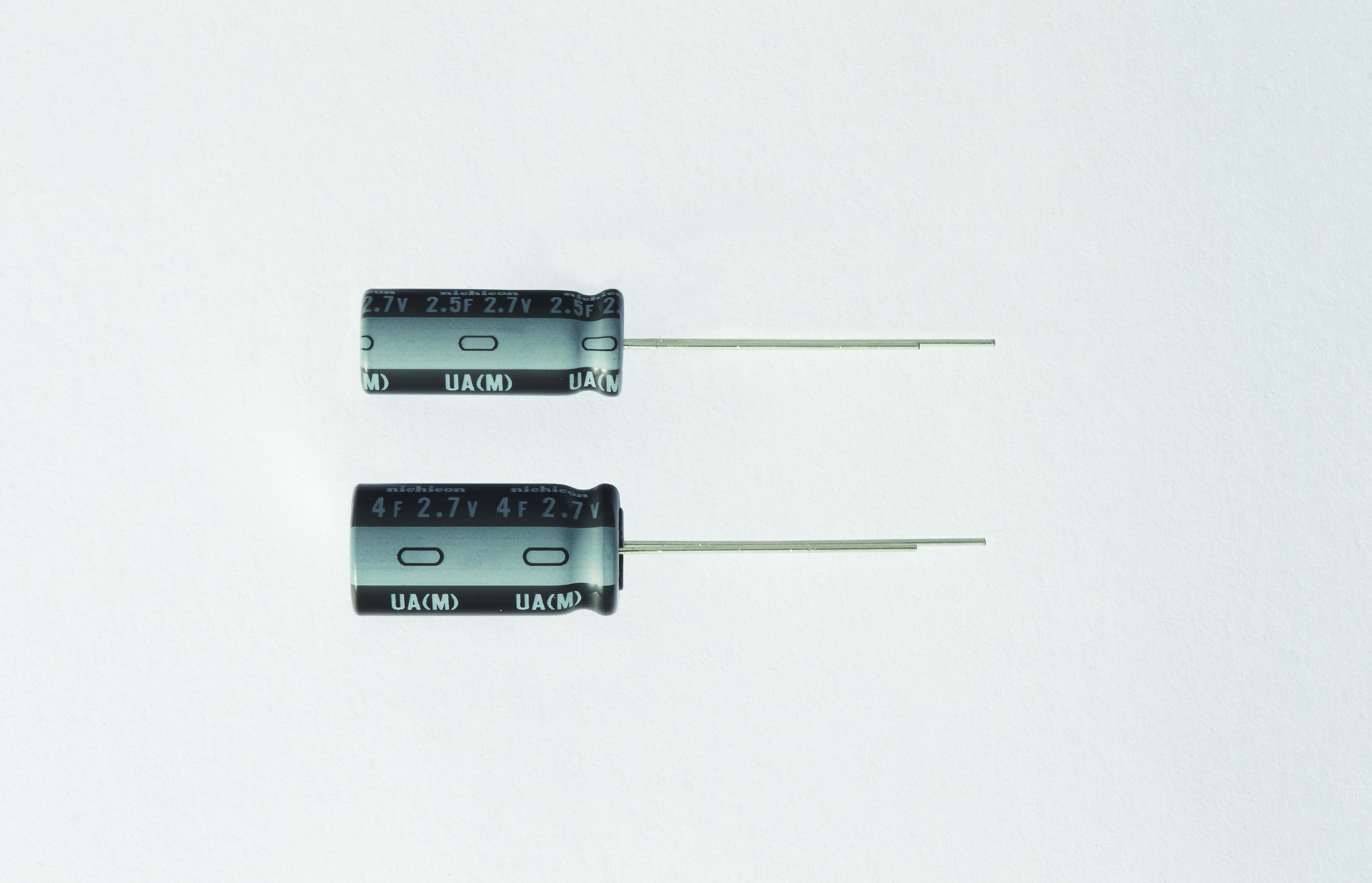 Nichicon 4 F Supercapacitor ±20 % Tolerance, JUA 2.7V dc, Through Hole