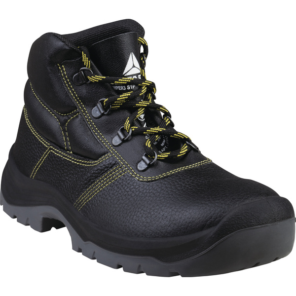 Delta Plus JUMPER3 S1P PSRC Black Stainless Steel Toe Capped Unisex Ankle Safety Boots 12, EU 47 CE, EN ISO 20344:2011,