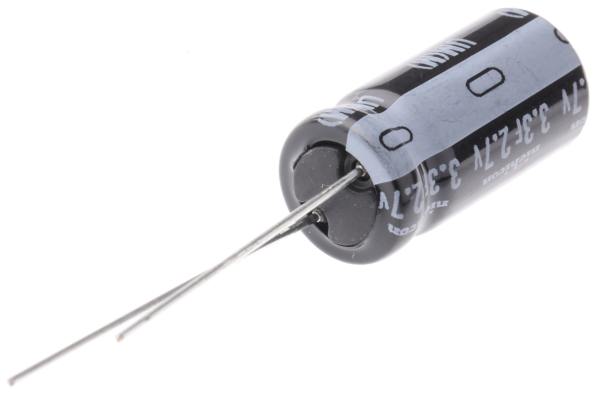 jumt1335mpd Nichicon 3.3 μF Supercapacitor ±20 % Tolerance, UM 2.7V dc, Through Hole