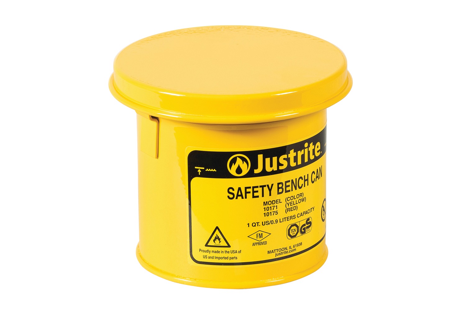 Justrite Steel Safety Can, 1L